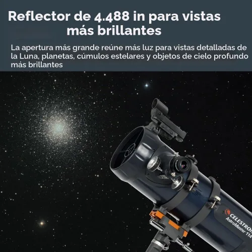 Vista 6 de Celestron 21062 AstroMaster Telescopio refractor 70 EQ Bright Moon & Deep-Sky Views, Perfect for Families, German Equatorial Mount with Easy