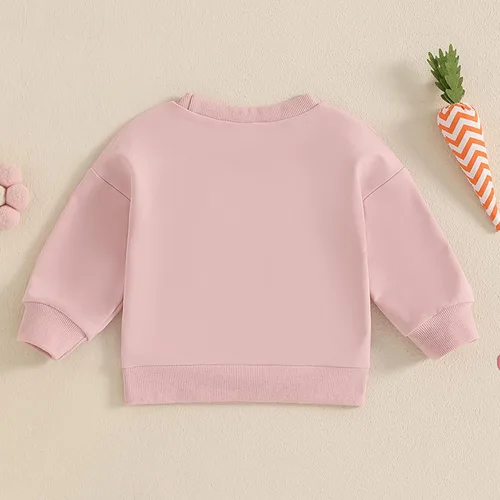 Vista 121 de Traje de San Valentín para bebé, niña, niño, traje de San Valentín, sudadera de manga larga con estampado de corazón