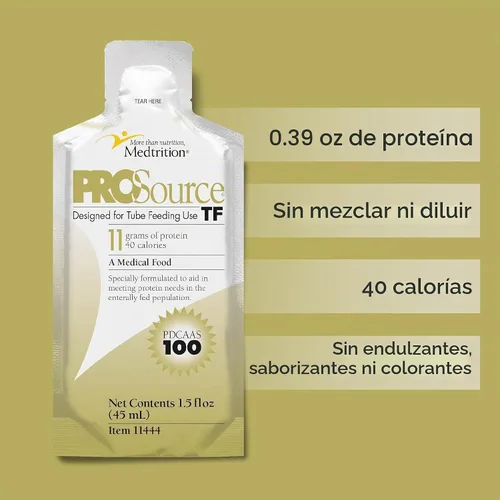 Vista 3 de Medtrition ProSource TF Proteína líquida – 0.39 oz de proteína por 1.5 fl oz – Paquete de 25