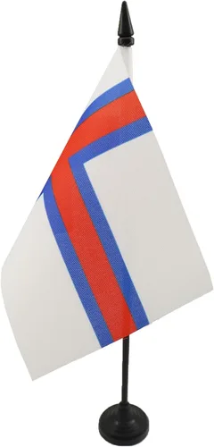 Vista 137 de AZ FLAG Aland Table Flag 4x6 in 100D Polyester Plastic Base Indoor use Finnish 15x10 cm desk flag stitched finish with reinforced edges with