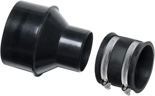 Vista 10 de POWERTEC Reductor de 4 a 2-1/2 pulgadas y manguito flexible con abrazaderas de manguera de llave de acero inoxidable, accesorio de recolección
