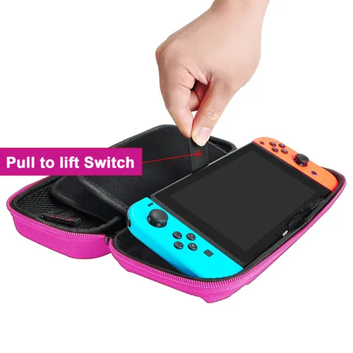 Vista 65 de daydayup Switch Carrying Case Compatible with Nintendo Switch 2, with 24 Games Cartridges Protective Hard Shell Travel Carrying Case Pouch for