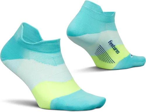 Vista 14 de Feetures Elite - Calcetines tobilleros ultraligeros que no se muestran - Calcetines deportivos con compresión dirigida Azul Ártico (1 par)