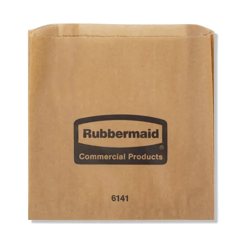 Vista 2 de Rubbermaid Bolsas de papel de cera comercial, bolsas de eliminación de servilletas sanitarias, revestimientos de higiene femenina, paquete de 250