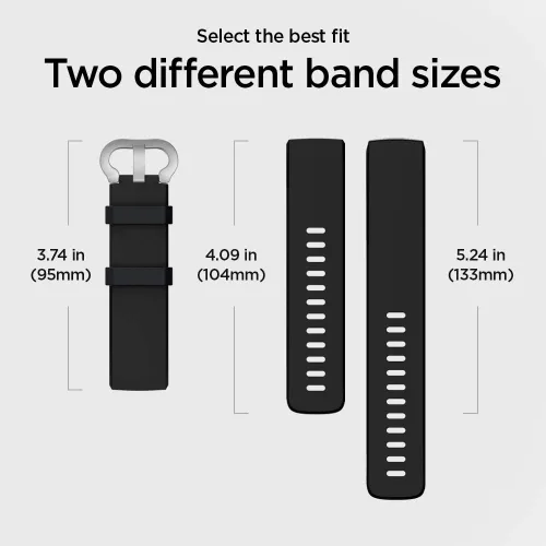 Vista 9 de Spigen Ajuste de silicona diseñado para Fitbit Charge 4 (2020) / Charge 3 (2018) Band - Negro