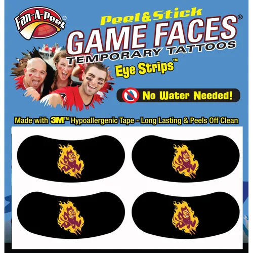 Vista 128 de Fan-A-Peel Tatuajes temporales sin agua del estado de Louisiana, hipoalergénicos, para despegar y pegar, tatuajes temporales impermeables