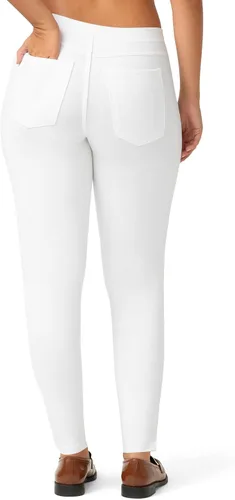 Vista 2 de No Nonsense Leggings de mezclilla elásticos con bolsillos para mujer