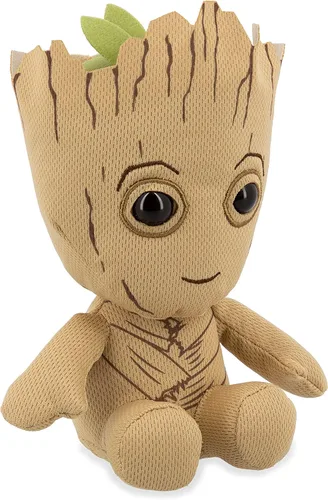 Vista 2 de TY Marvel Avengers Groot Regular, gorro blando con licencia para bebé, juguetes de peluche coleccionables