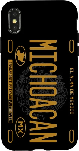 Vista 5 de Michoacano Michoacan Mexican State License Plate Phone Case for iPhone 17