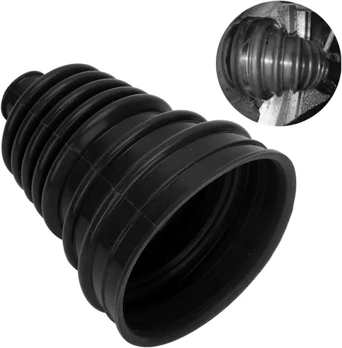 Vista 9 de Fydun CV Boot Cover Universal Silicone CV Axle Boot Dust Cover Ball Head Kit de abrazadera redonda de velocidad constante (negro)