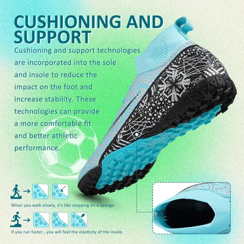 Vista 4 de CBUSTER Soccer Cleats Mens Women Indoor Outdoor Soccer Shoes for Big Boy AGFG