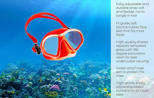 Vista 5 de Gafas para niños con cubierta para la nariz, divertidas, seguras para niños y adultos jóvenes, cómoda máscara de esnórquel para nadar en piscinas