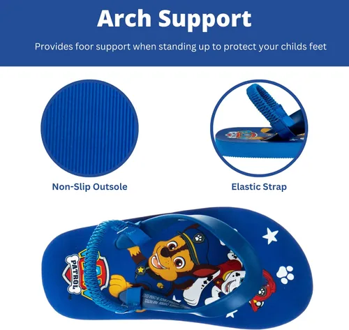 Vista 3 de Nickelodeon Sandalias de agua para niños y niñas - Paw Patrol Blues Clues Baby Shark - Sandalias de playa de verano para niños pequeños de secado