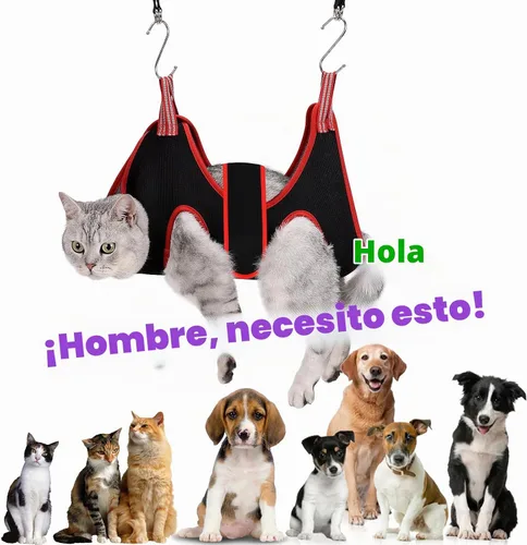 Vista 9 de Arnés de Hamaca de Aseo para Gatos para Perros Pequeños, Bolsa de Sujeción de Hamaca para Mascotas, Cabestrillo de Aseo para Perros para Recortar