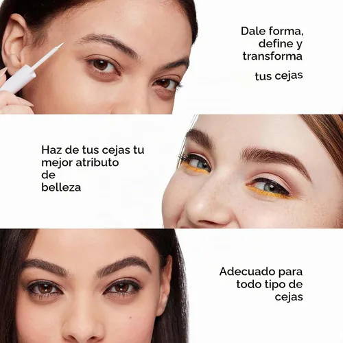 Vista 3 de Arches & Halos Lápiz de cejas con punta de cerdas finas - Lápices de cejas para mujeres - Lápiz de cejas vegano - Fórmula a prueba de manchas