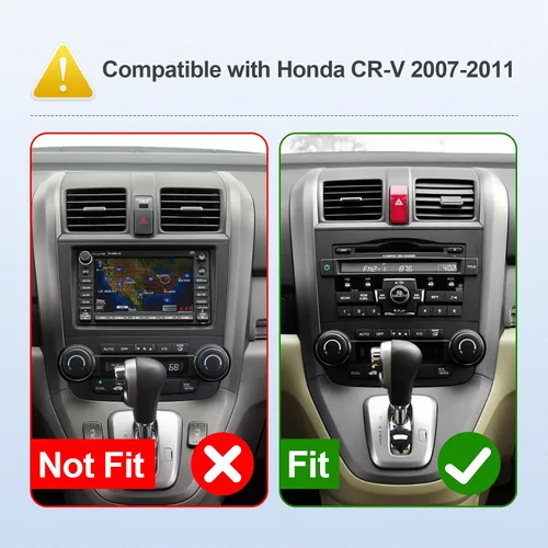 Vista 2 de Estéreo de coche Linux de 9 pulgadas para Honda CR-V CRV 2007-2011 Pantalla táctil IPS Radio de coche con Carplay y Android Auto Soporte Cámara