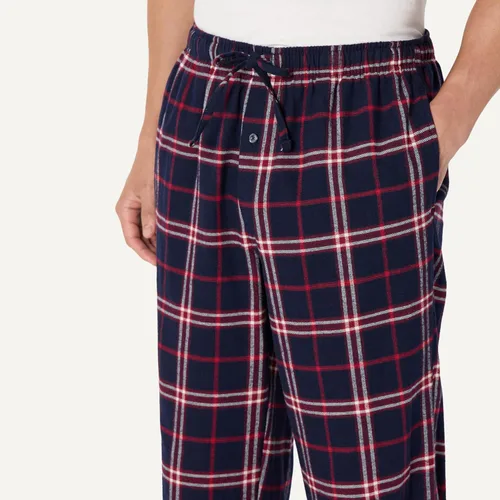 Vista 4 de Tienda Essentials - Pantalón de pijama de franela transpirable para hombre (disponible en tallas grandes y altas)