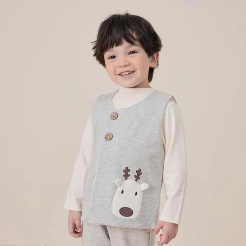 Vista 2 de pureborn Chaleco suave sin mangas para bebés y niños pequeños, chaleco ligero de 0 a 6 años