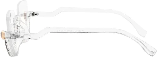 Vista 2 de FEISEDY Gafas de bloqueo de luz azul para mujer, gafas de ojo de gato con incrustaciones de diamante antifatiga ocular B2995