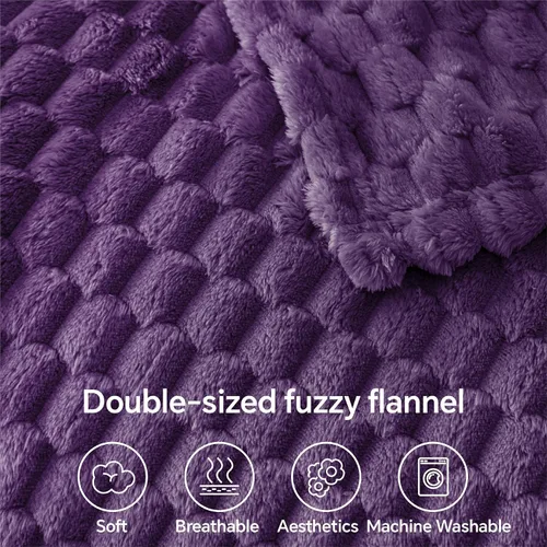 Vista 168 de BEDELITE Manta de forro polar para sofá y cama, manta decorativa de jacquard 3D de almendra, súper suave y acogedora, manta mullida cálida adecuada