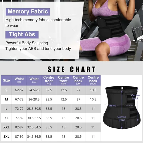 Vista 5 de FeelinGirl Latex Waist Trainer for Women Tummy Control Shapewear Waist Cincher Hourglass Body Shaper Workout 25-Steel Bones
