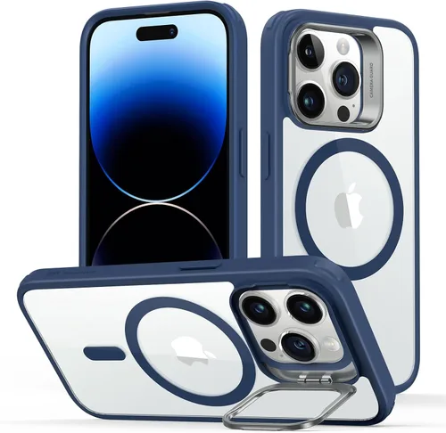 Vista 46 de ESR Funda para iPhone Air con soporte de almacenamiento, compatible con MagSafe, protección contra caídas de grado militar, funda magnética
