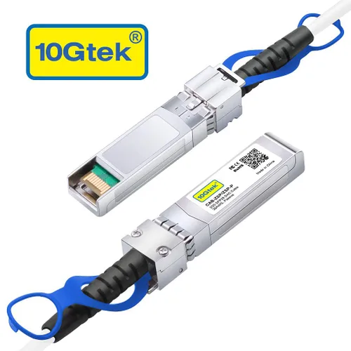 Vista 2 de 10Gtek Cable blanco 25G SFP28 SFP+ DAC para Cisco SFP-H25GB-CU1M, 1m/3.3ft