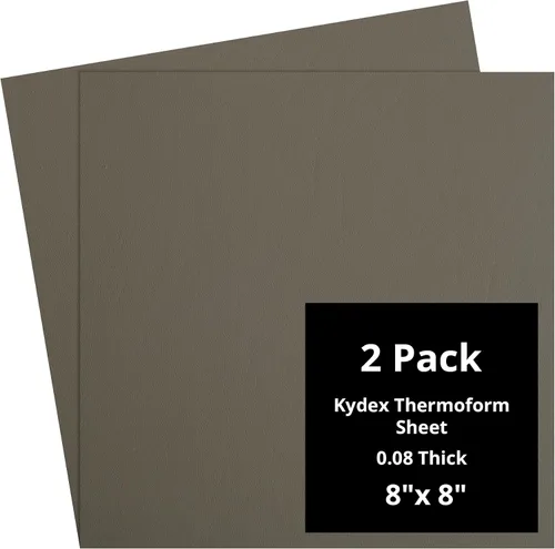 Vista 89 de Kydex Sheets - Solid Color DIY Kit for Crafting Holsters, Sheaths, and Mag Pouches - (8x8, 8x12, 12x12), Premium Thermoform Sheets - Thick, Durable