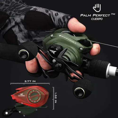 Vista 3 de KastKing Spartacus II Baitcasting Fishing Reel, 6oz Ultralight Baitcaster Reel, Super Smooth with 17.6 LB Carbon Fiber Drag, 7.2:1 Gear Ratio, 39mm