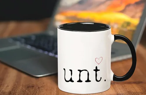 Vista 4 de Fonhark - Taza de coño. Taza de corazón coño. Humor adulto, ofensivo, travieso, grosero, taza de café novedosa de 11 onzas