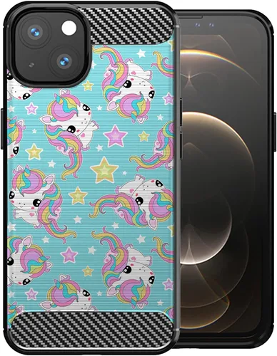 Vista 27 de CasesOnDeck - Funda compatible con Apple iPhone 13 Mini/iPhone 13 Mini, funda de diseño, delgada, negra, flexible, elegante, protección contra