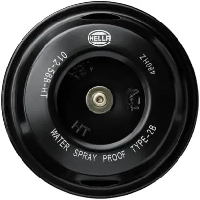 Vista 4 de HELLA 012588011 - Juego de bocinas de disco para motocicleta, color negro de 12 V (ajuste universal/ caja)