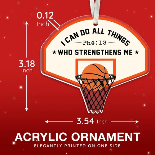 Vista 3 de Adorno de baloncesto, perfecto para árbol de Navidad y edición de coleccionista 2025, homenaje único al entrenador de baloncesto, adornos de Navidad