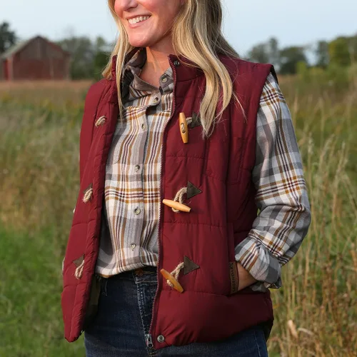 Vista 3 de Legendary Whitetails - Chaleco acolchado para mujer