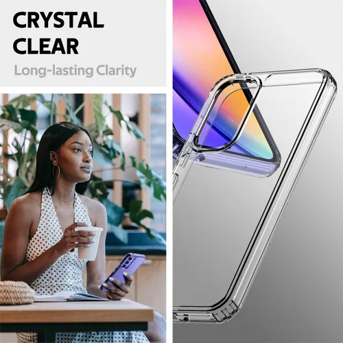 Vista 3 de Defender - Funda transparente para Samsung Galaxy A54, funda para Samsung Galaxy A54 5G, absorción de impactos, parachoques híbrido de aire, a