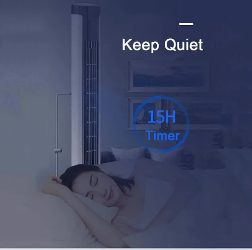 Vista 5 de Air Cooler for Home Office Evaporative Coolers 41 Inch Quiet Tower Fan Remote Control Cooling Fan with 3 Modes 3 Speeds Bladeless Oscillating