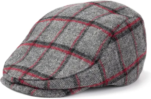 Vista 3 de The Original Boston Scally - Gorra plana de periódico a cuadros - Sombrero de algodón de un solo panel para hombre