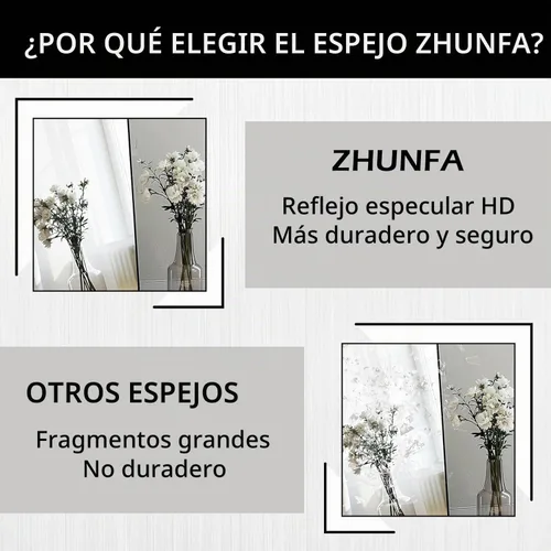 Vista 5 de ZHUNFA - Espejo de pie en forma de arco de longitud completa, espejo de piso ovalado de longitud completa, espejo de pared grande con arco superior