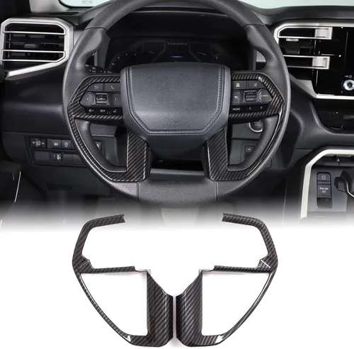 Vista 12 de Aunginsy Cubierta para panel de botón de dirección de consola central compatible con Toyota Tundra/Sequoia 2022-2026 Tacoma 2024+, panel de Negro