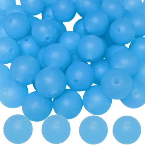 Vista 29 de Abalorios de silicona, 120 piezas de 6 mm abalorios redondos de silicona para hacer llaveros, pulseras, collares, aretes, joyas, manualidades DIY