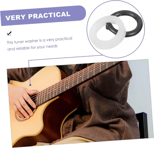 Vista 4 de ERINGOGO 48 piezas de metal cuñas clavijas guitarra eléctrica Junta plástico accesorios metal guitarra arandela sintonizador espaciador afinador