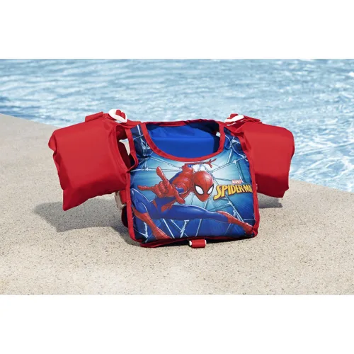 Vista 4 de Bestway Chaleco con Manguitos Disney Spiderman 56 cm +3-6 Años Piscina y Playa 98795