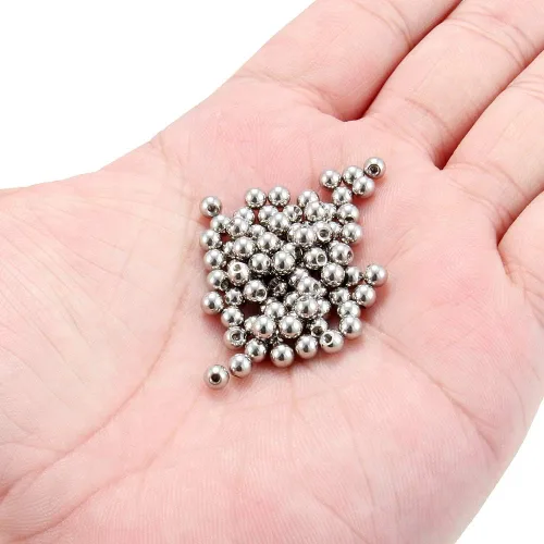 Vista 14 de Ruifan - 60-80 unidades, bolas de repuesto de acero quirúrgico 316L, joyería corporal, piercing, 16G 14G, producto unisex, para roscar en barra