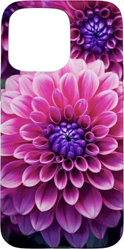 Vista 28 de Dahlia Flower Floral Nature Garden Funda con diseño granate rosa y morado para iPhone 16