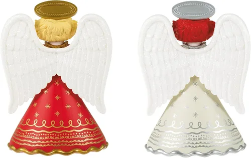 Vista 2 de Hallmark Keepsake Adorno de Navidad 2021, caja misteriosa sorpresa de ángeles de reliquia