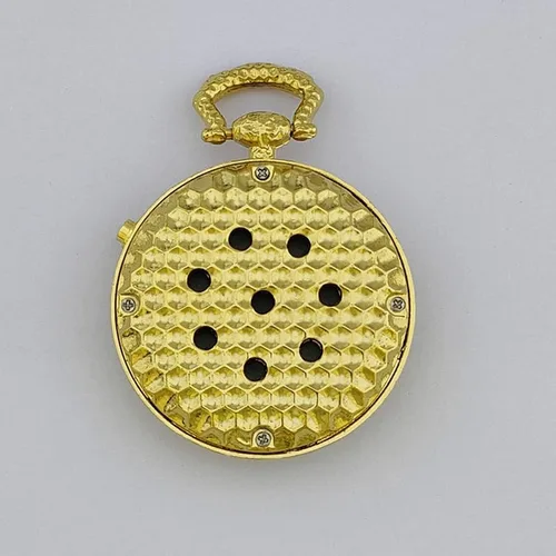 Vista 4 de English Voice Talking Watch for Blind, Visually impaired or Elderly,Gold pocket watch