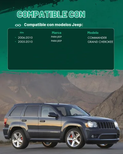 Vista 2 de SCITOO Kit de elevación y nivelación de 2 pulgadas (5 cm) con espaciador de suspensión delantero para Jeep Grand Cherokee 2005-2010, para Jeep