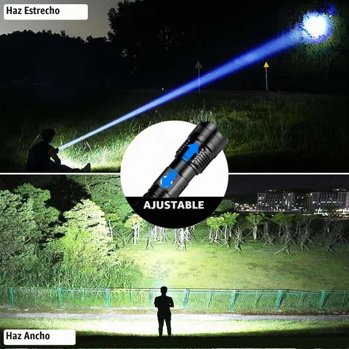 Vista 5 de Lylting Linternas Recargables Altos Lúmenes, 4 Pack 99,000 Lúmenes Linternas LED con Batería de 5000mAh, Linternas Multifuncionales Impermeables