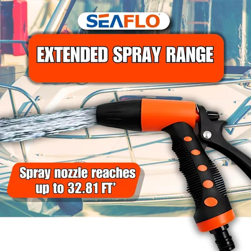 Vista 4 de SEAFLO Kit de bomba de lavado de cubierta de lavado serie 33 – 12 V CC, 3.0 GPM, 70 PSI, interruptor de presión resistente, para aplicaciones de RV