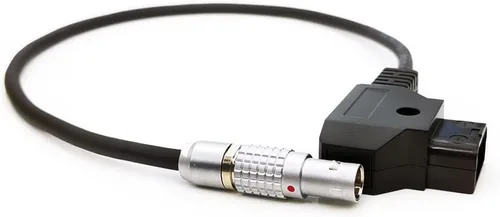 Vista 9 de Teradek SmallHD ARRI RED - Cable de alimentación flexible D-tap a 0B giratorio de 2 pines macho en ángulo recto, montaje en V dorado Dtap a tornillo